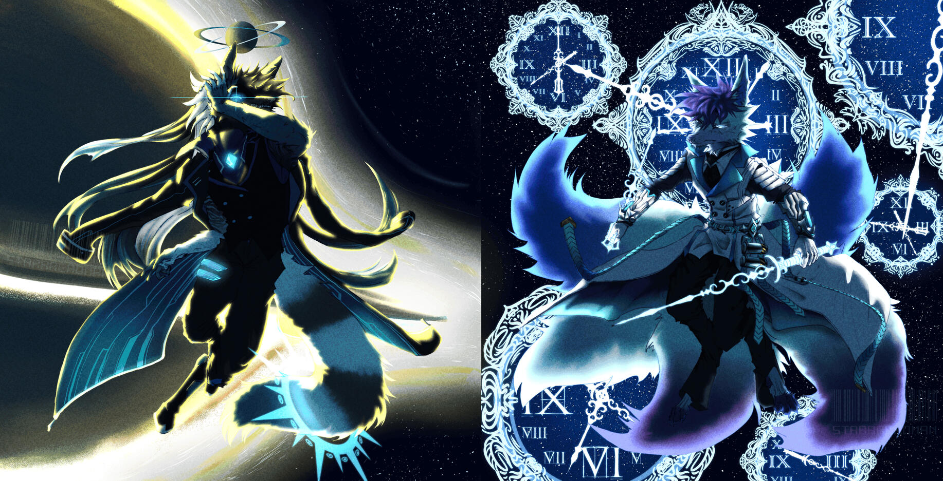 Double full body for @Eichies; Discord